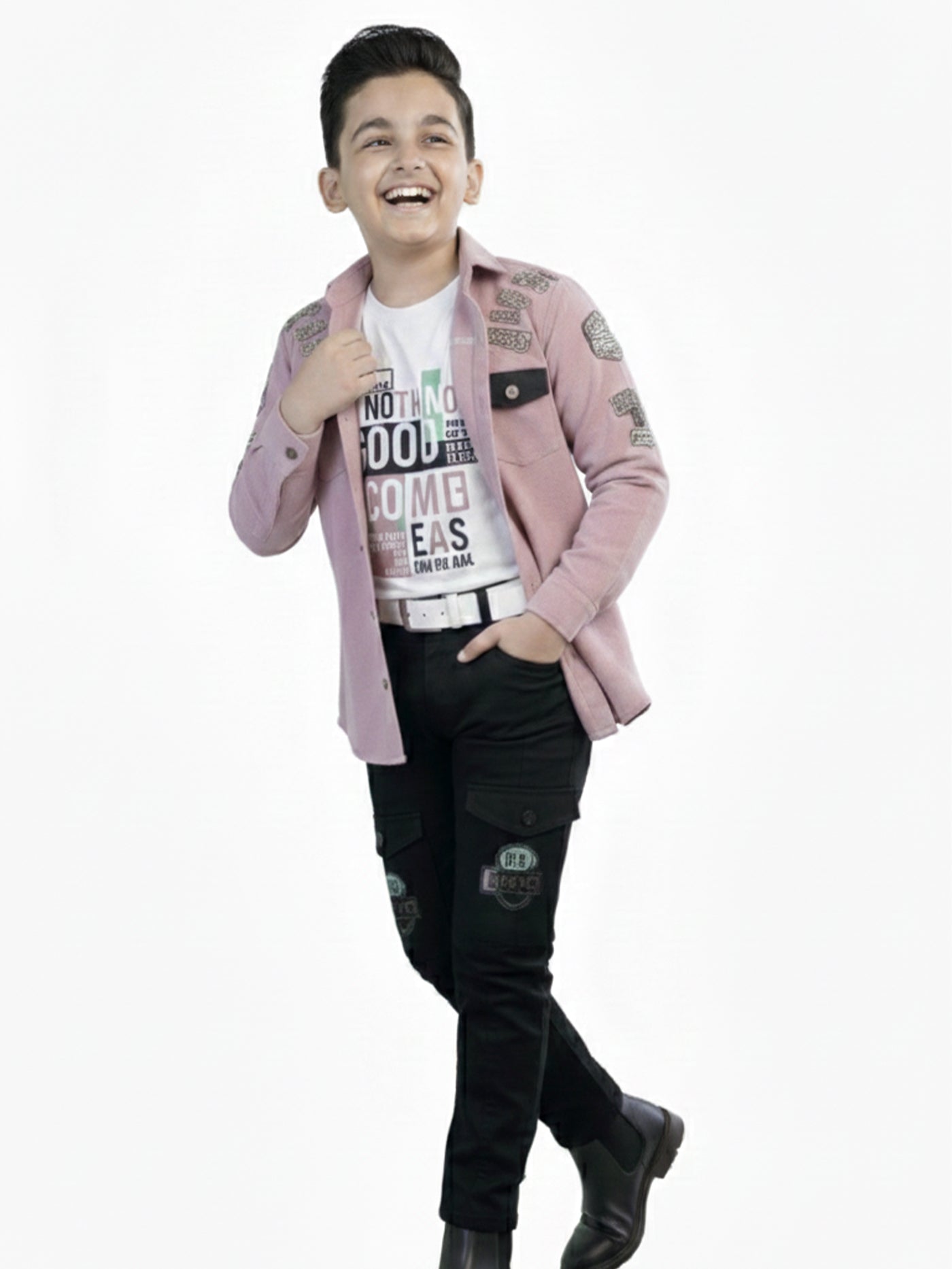 3-Pc Lavender Casual Pants Set