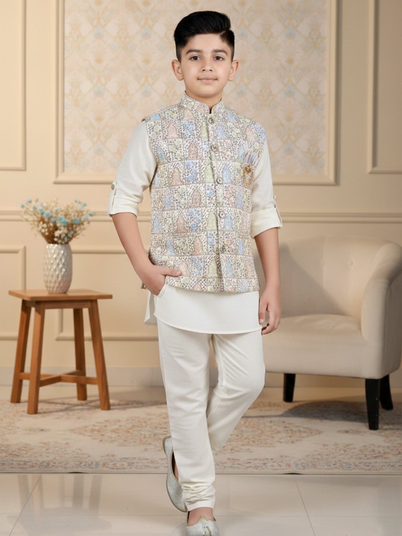 Mini Milan Cream Jodhpuri