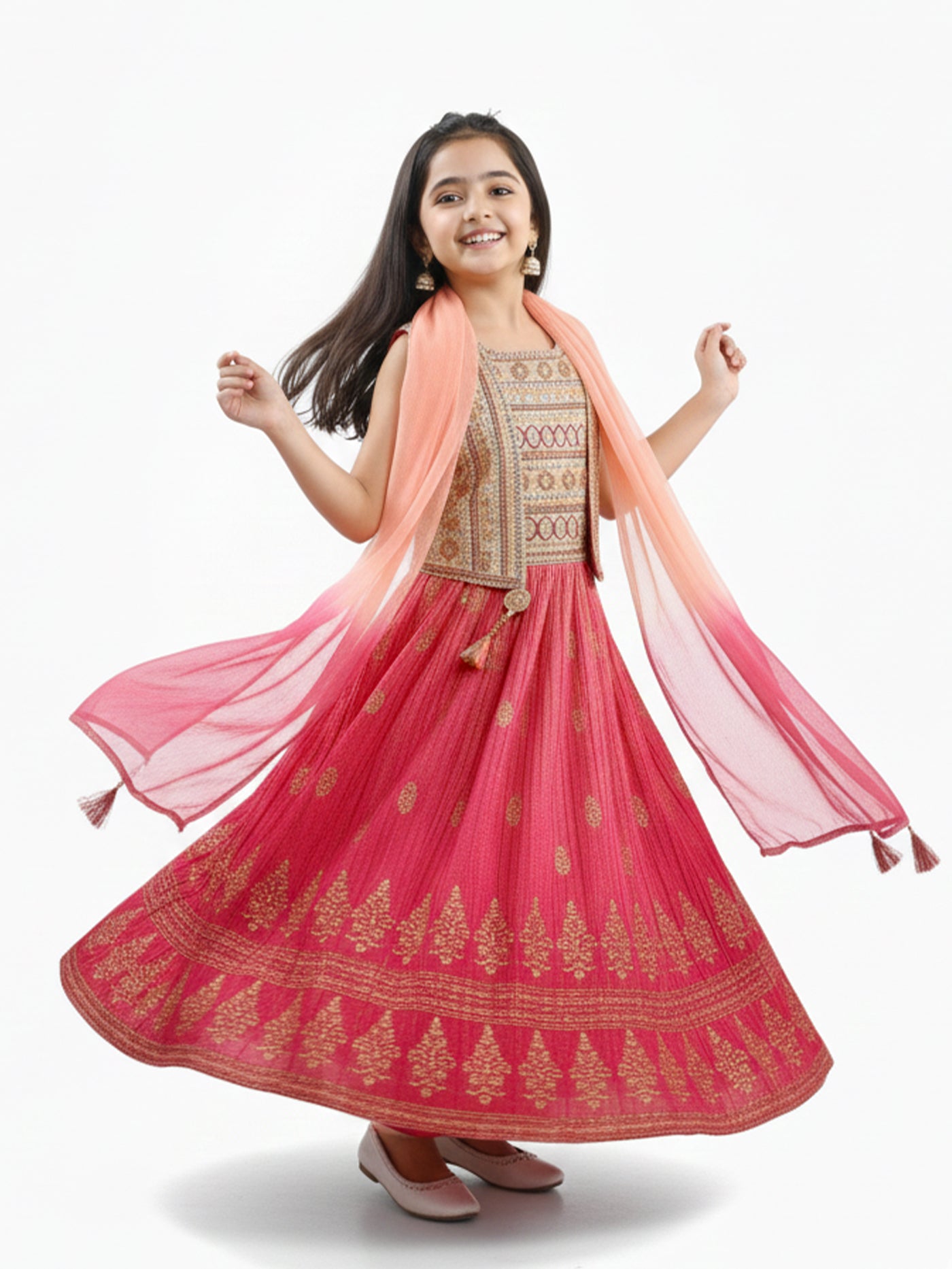 Blush Blossom Lehenga Set