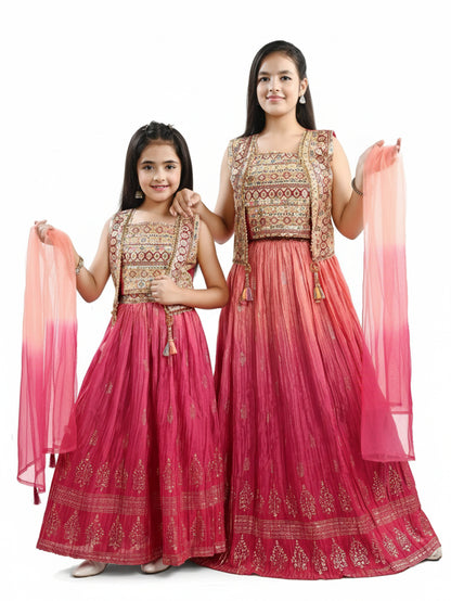 Blush Blossom Lehenga Set