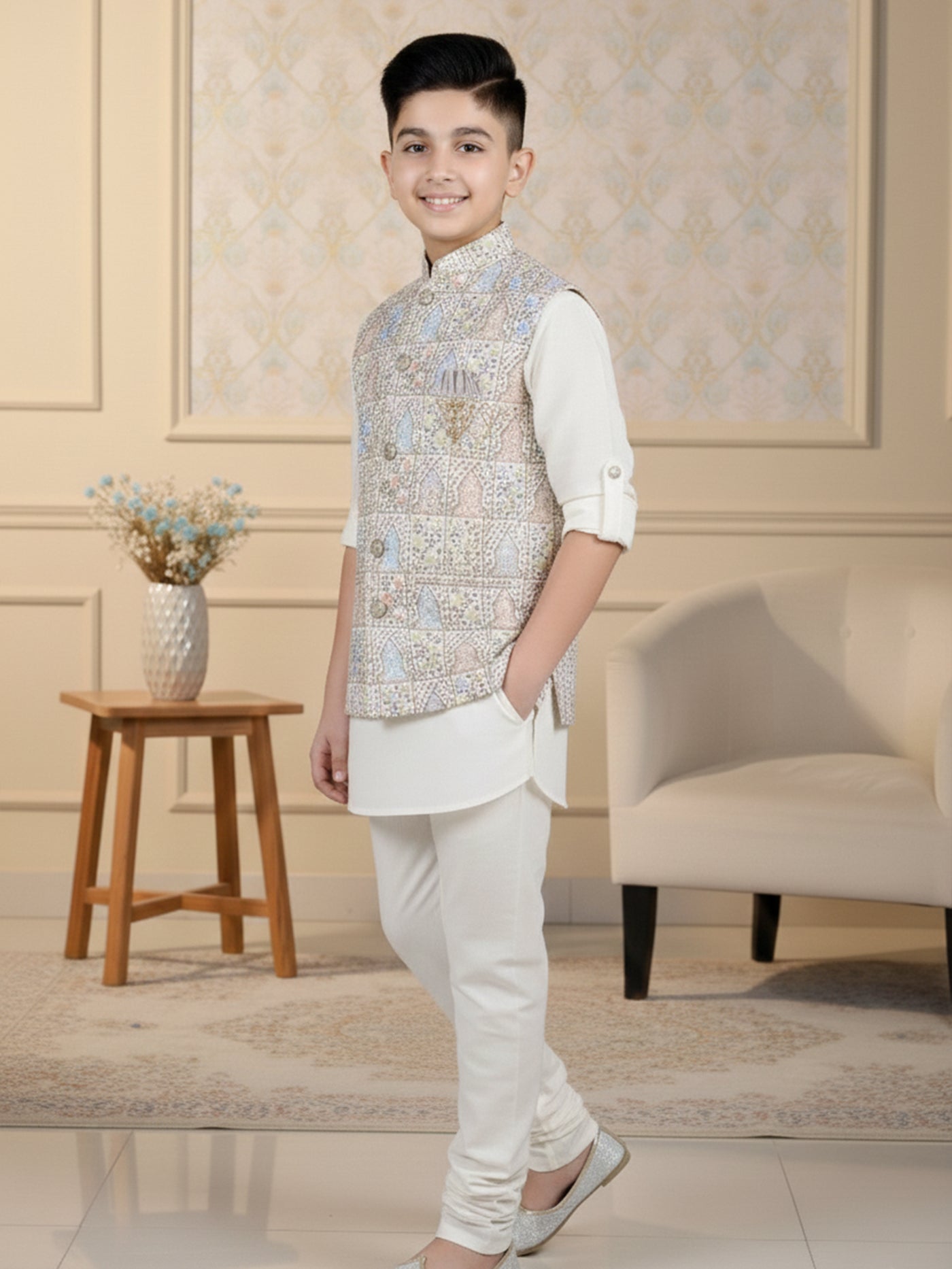 Mini Milan Cream Jodhpuri