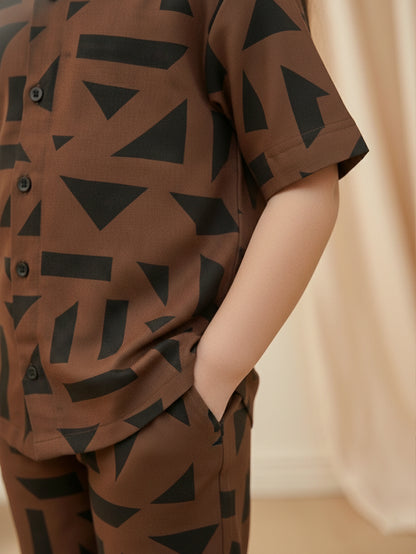 Girls Brown Co-ord Set