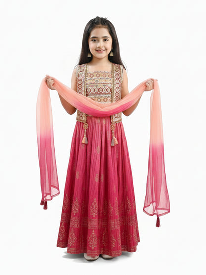Blush Blossom Lehenga Set