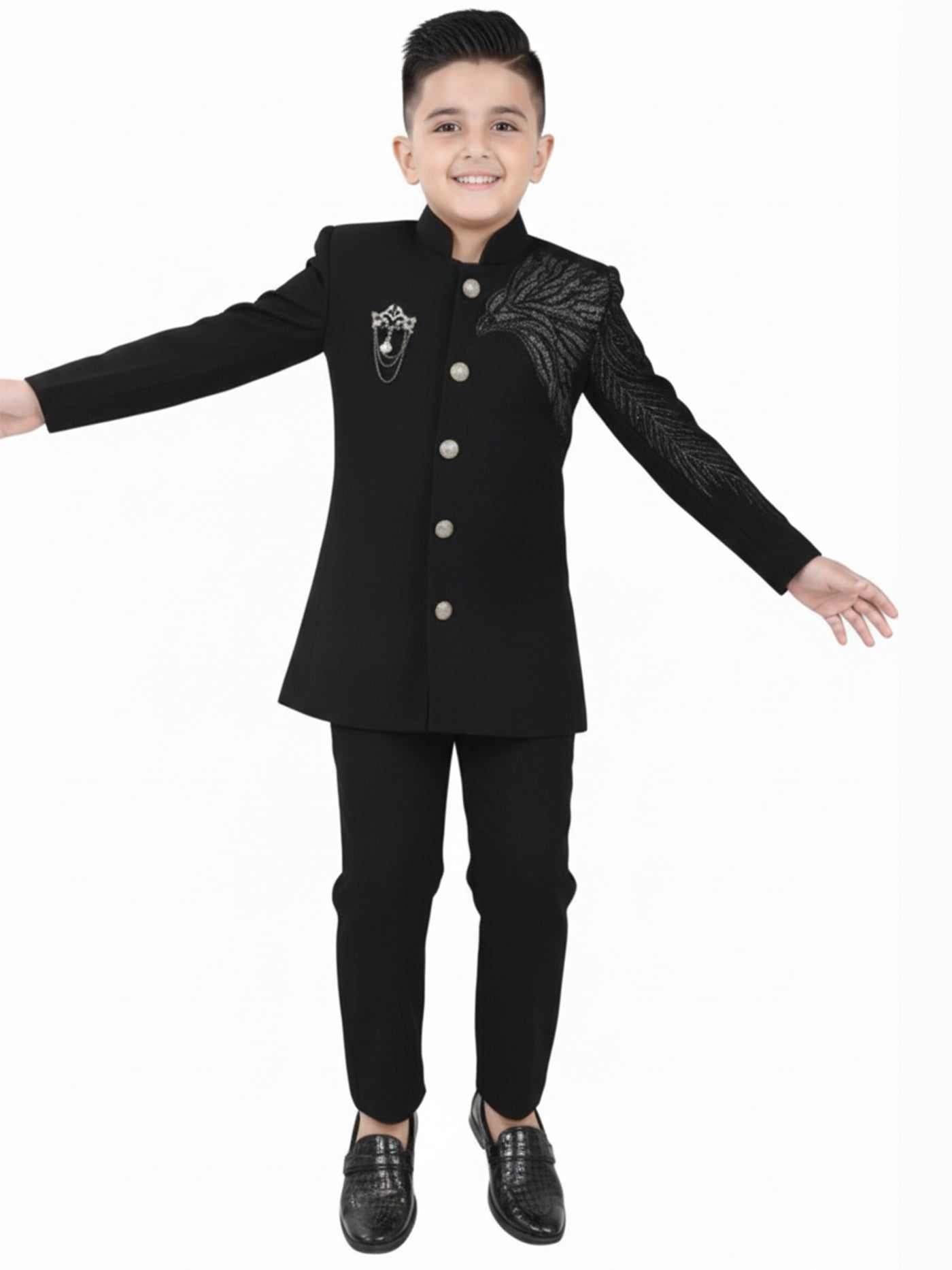 Albanian Eagle Black Suit