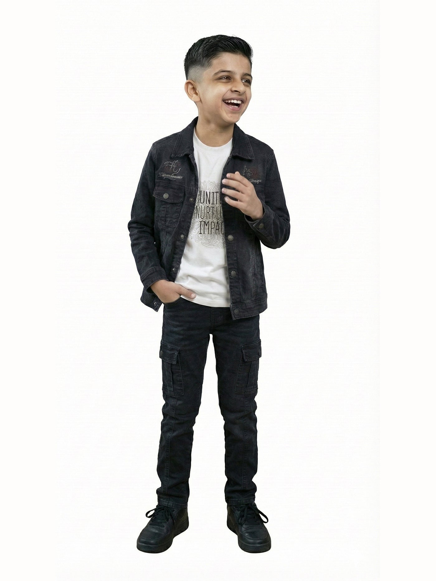 3-Pc Black Jacket Pants Set