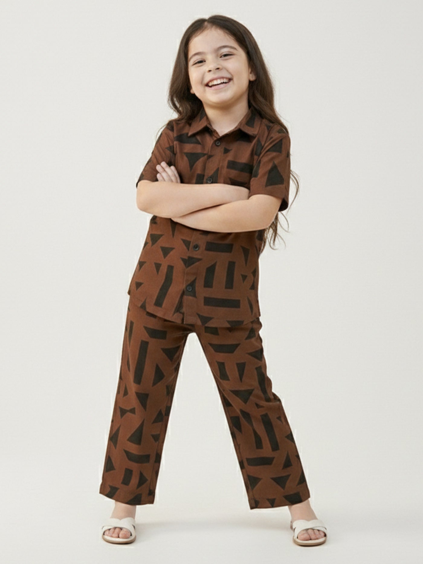 Girls Brown Co-ord Set