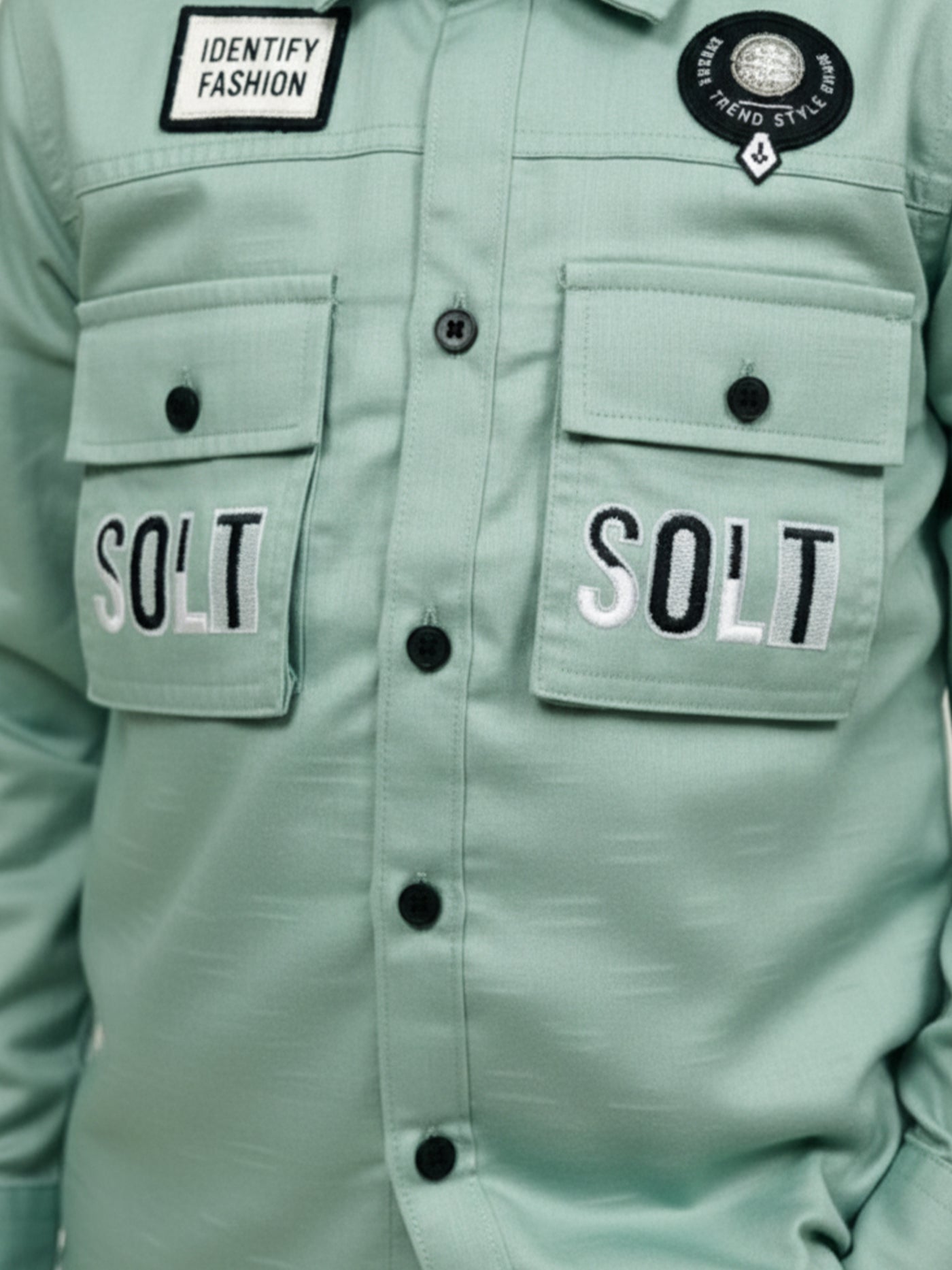 3-Pc Pastel Green Casual Pants Set