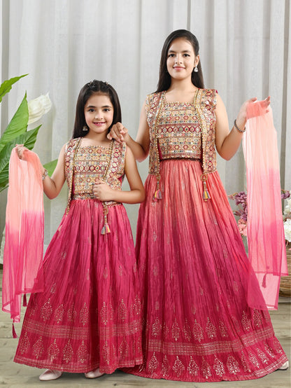 Blush Blossom Lehenga Set