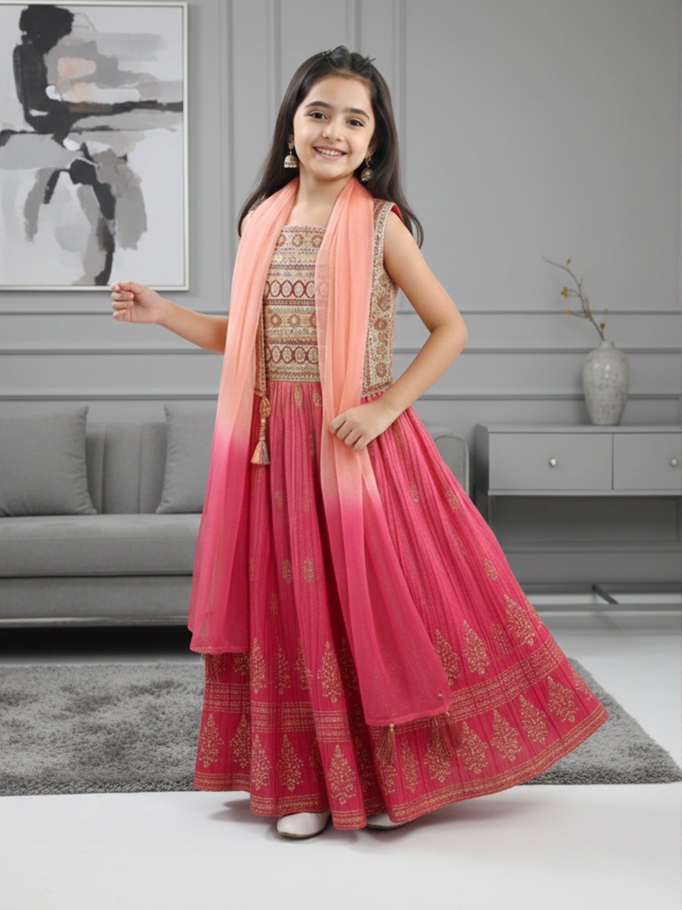 Blush Blossom Lehenga Set