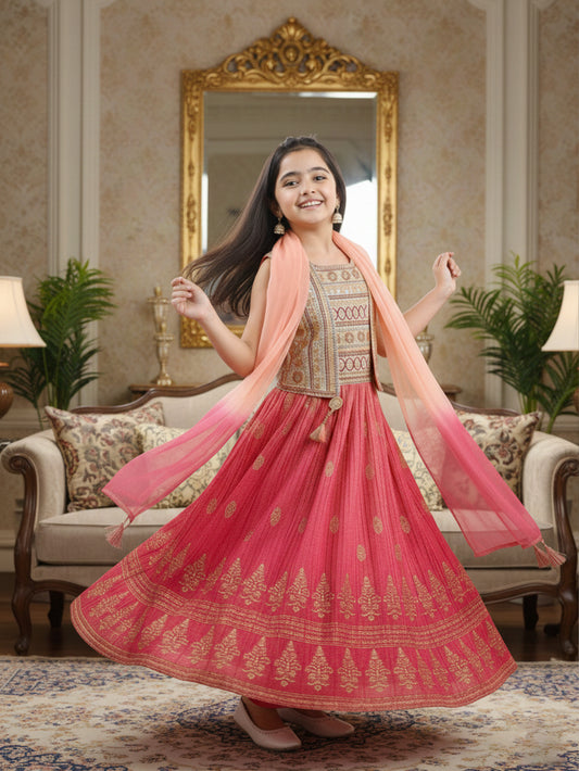 Blush Blossom Lehenga Set