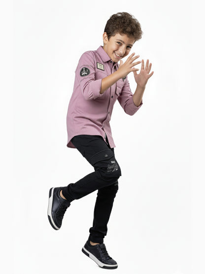3-Pc Lavender Casual Pants Set